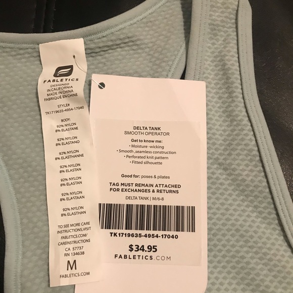 Fabletics Delta Tank Size Medium - Picture 3 of 4